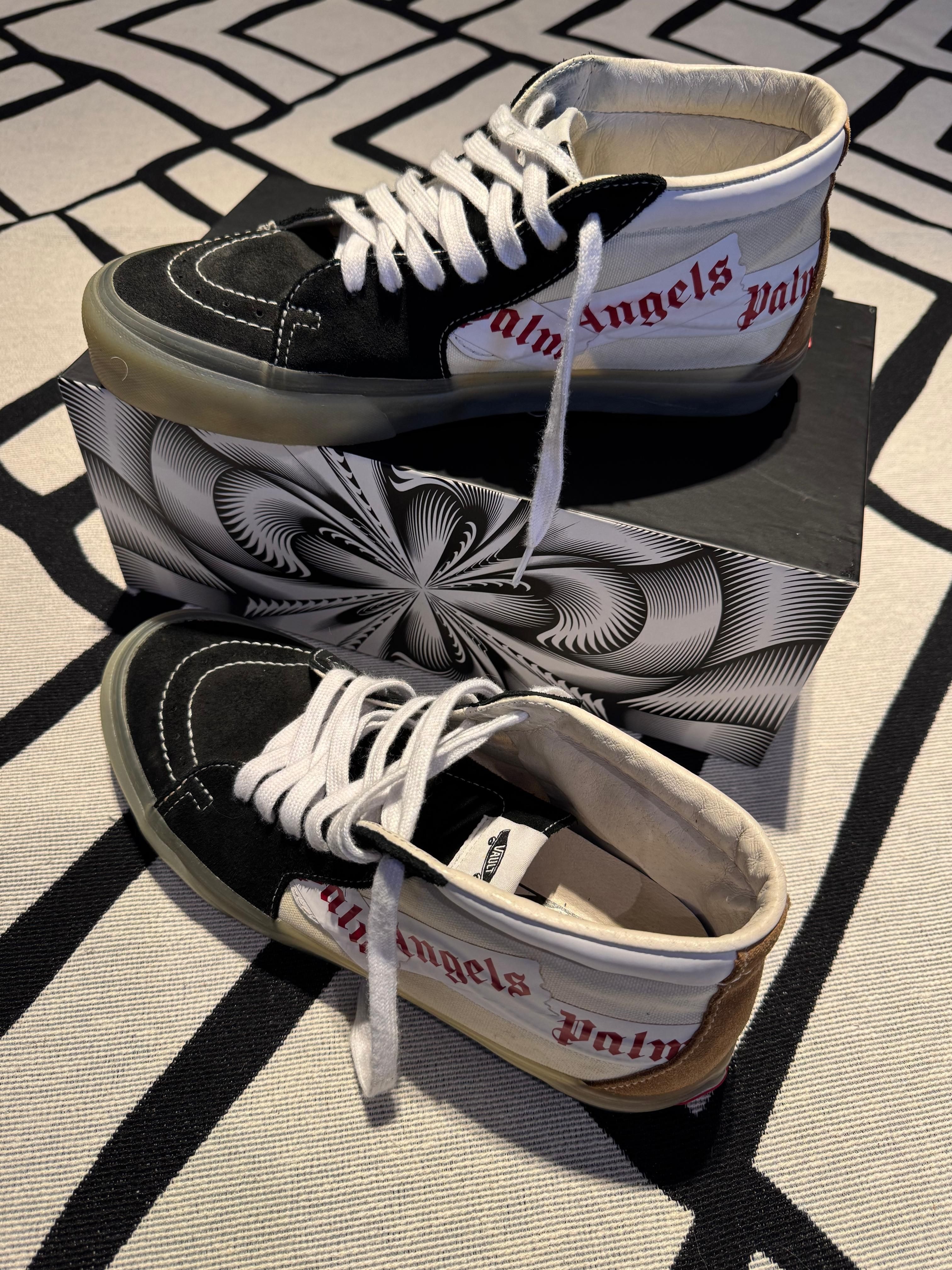 frente de Tênis Vans Vault x Palm Angels Sk8-Mid (com caixa)
