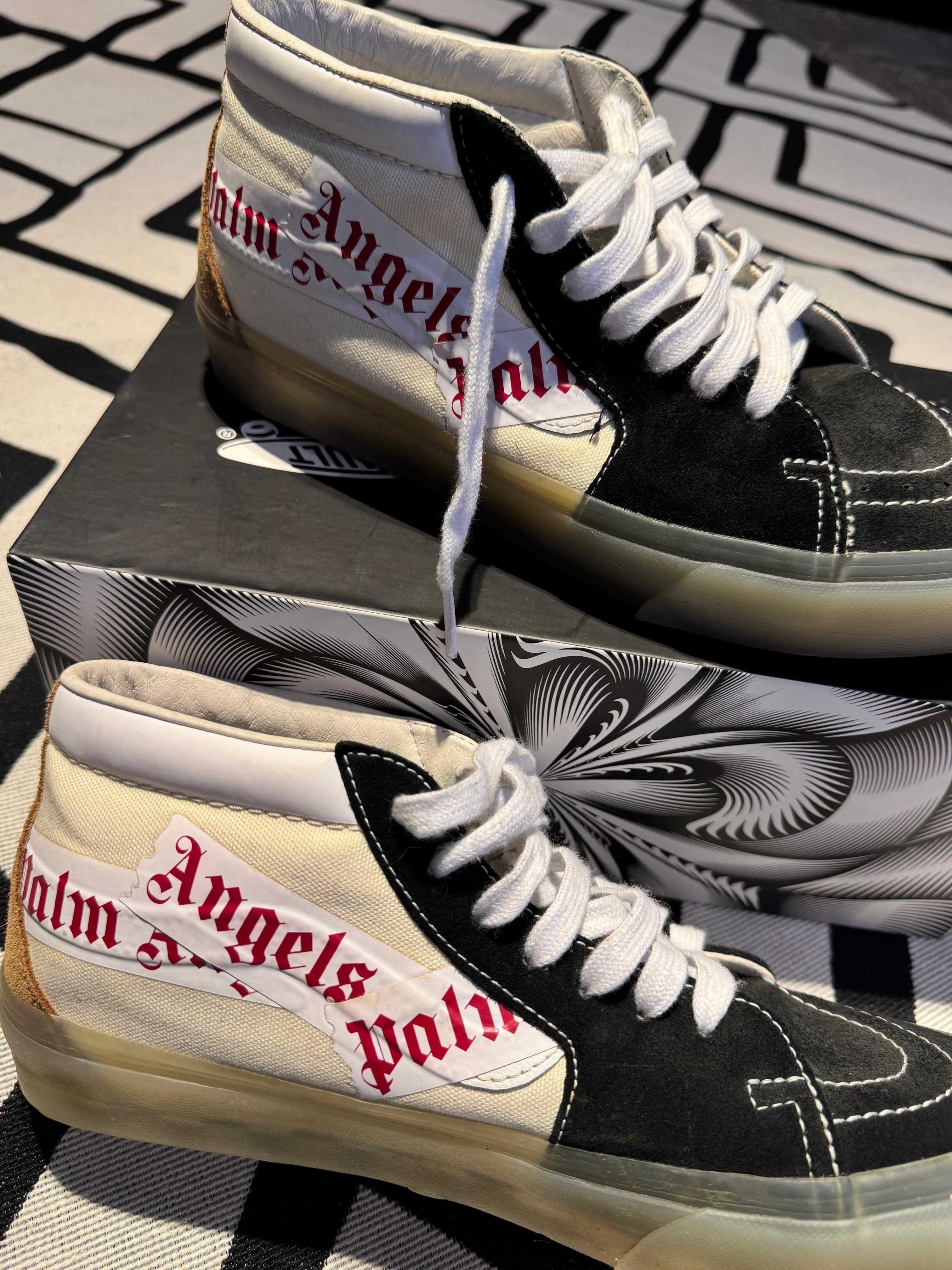 verso de Tênis Vans Vault x Palm Angels Sk8-Mid (com caixa)