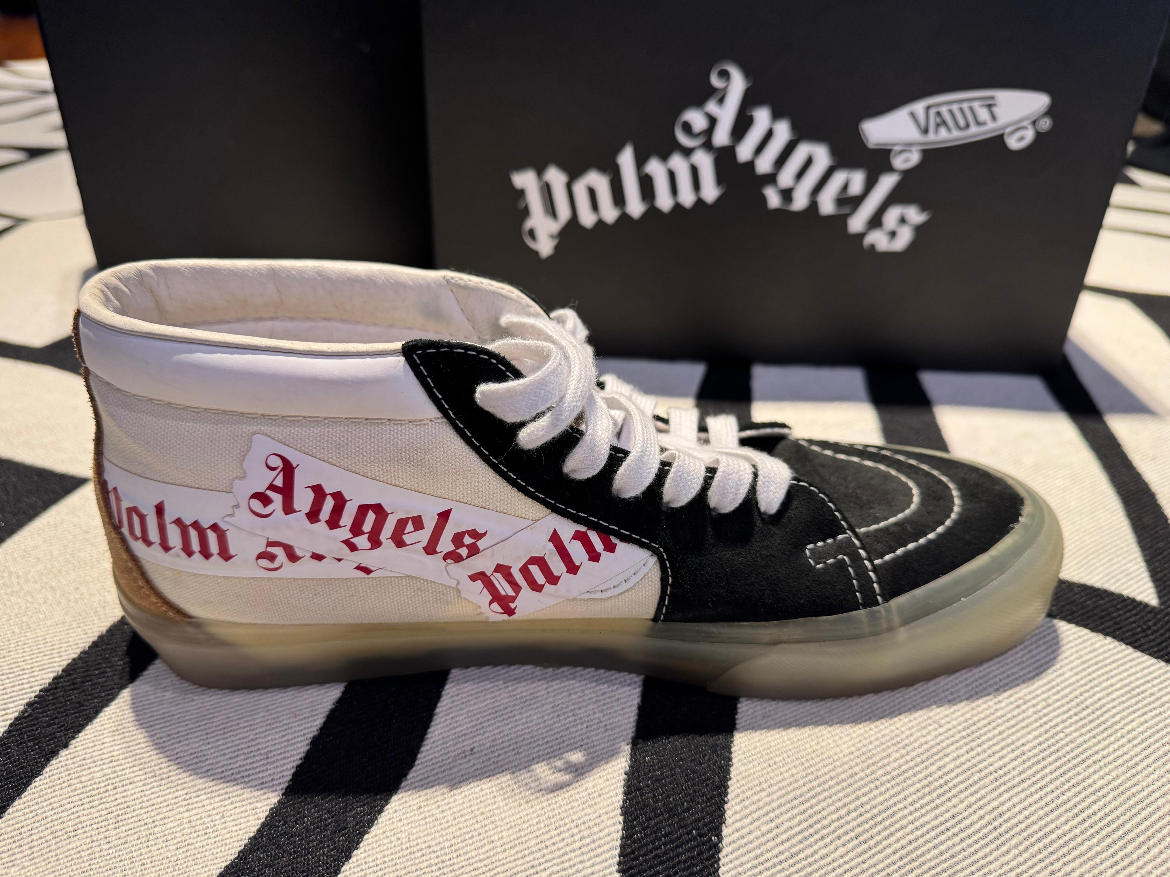 detalhe de Tênis Vans Vault x Palm Angels Sk8-Mid (com caixa)