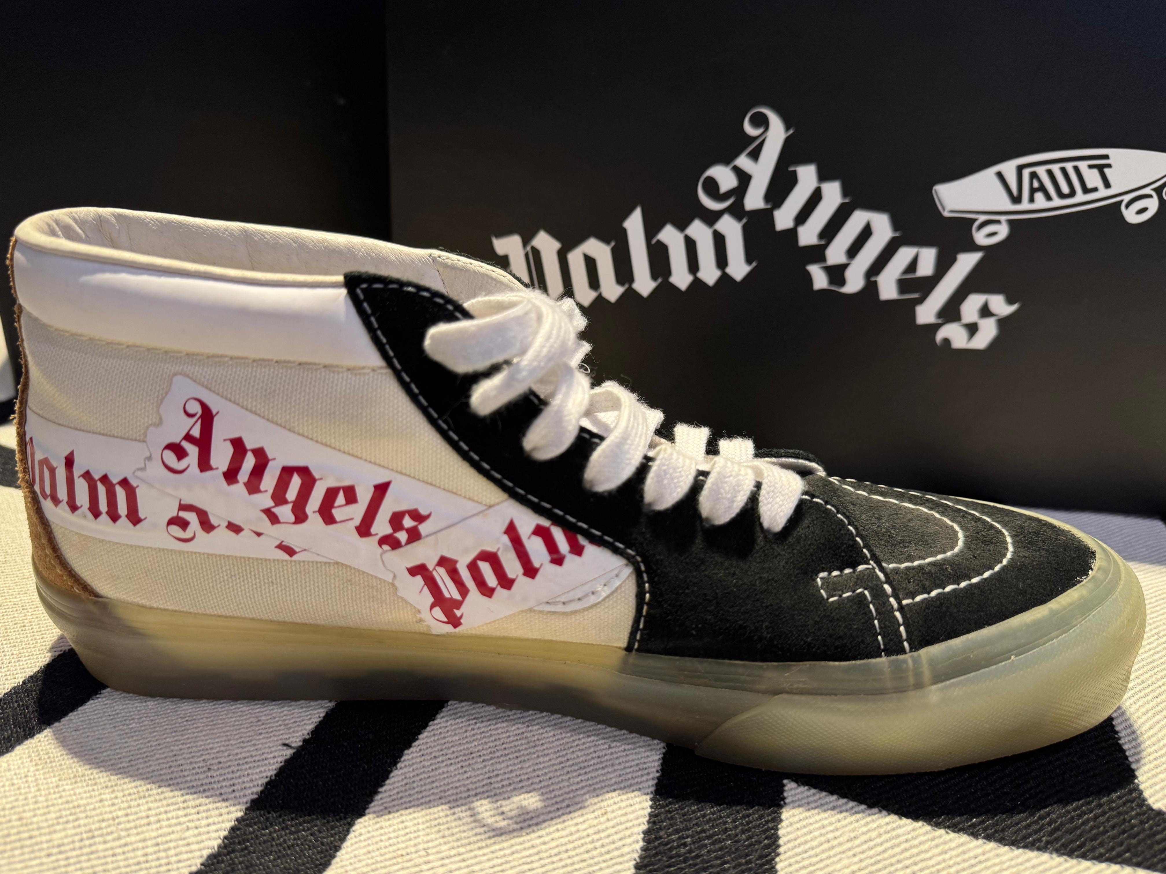 detalhe de Tênis Vans Vault x Palm Angels Sk8-Mid (com caixa)