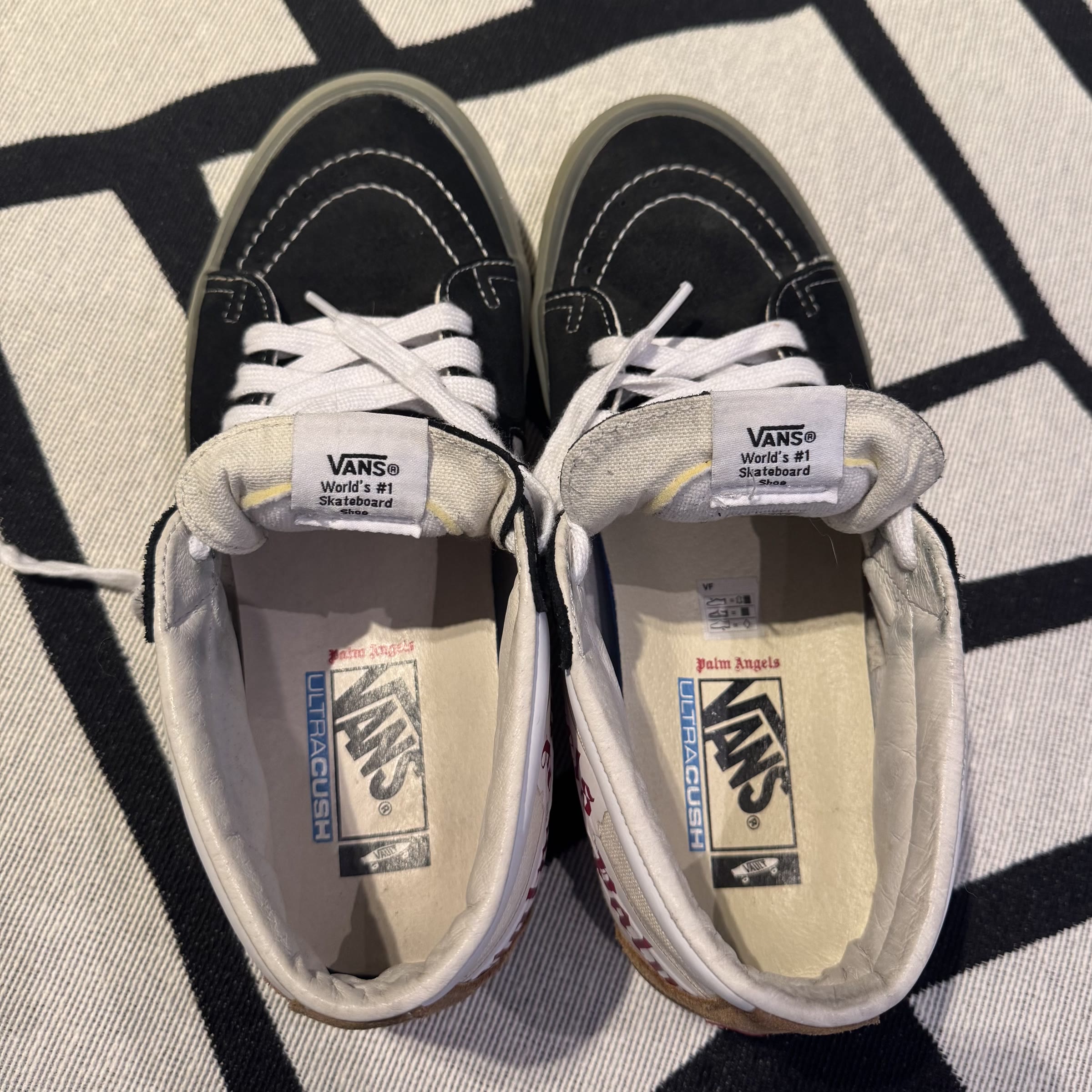 palmilhas Palm Angels Ultracush do tênis Vans